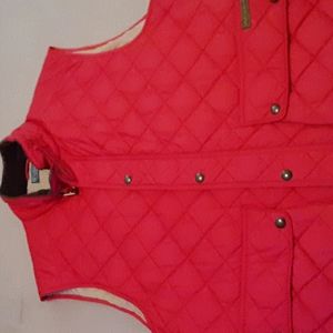 Polo Ralph Lauren Red quilted vest size XL